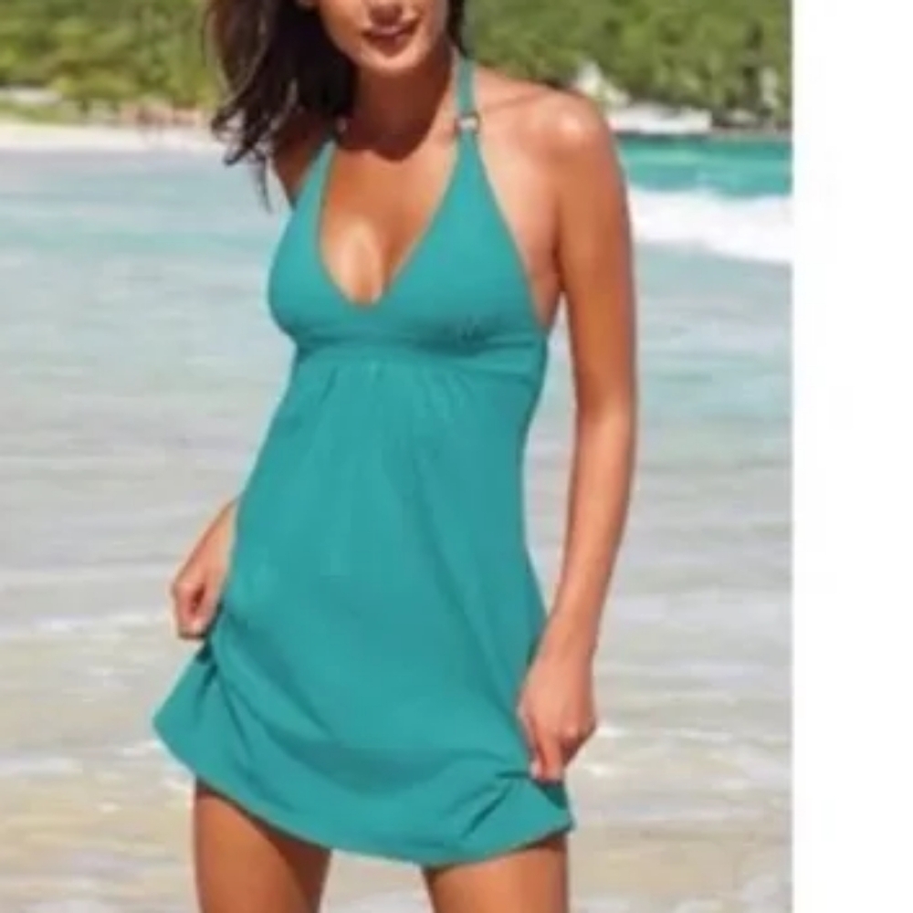 Victoria's Secret Blue Backless Dress